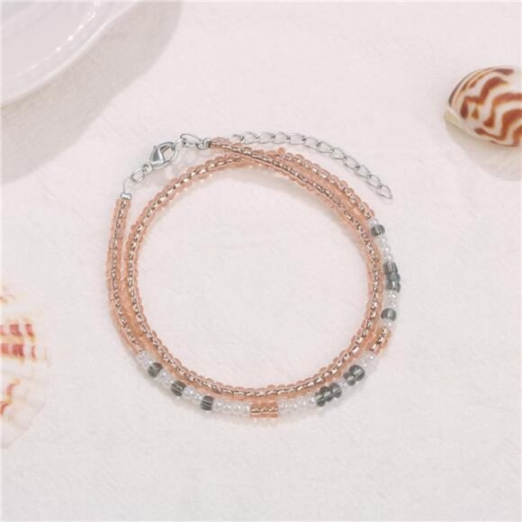 morse code bracelet womens beaded adjustable layered gift jewelry inspirational - Picture 6 of 7